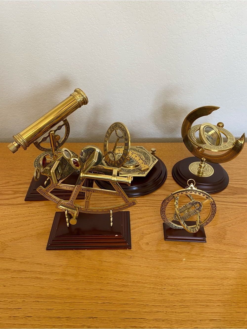 Franklin Mint lot of 5 brass collection pieces